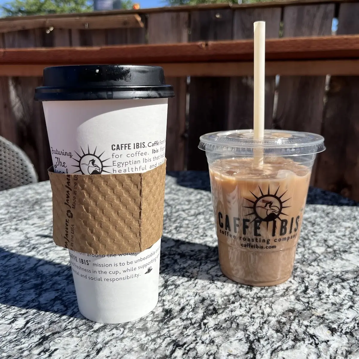 Coffee and Iced Latte