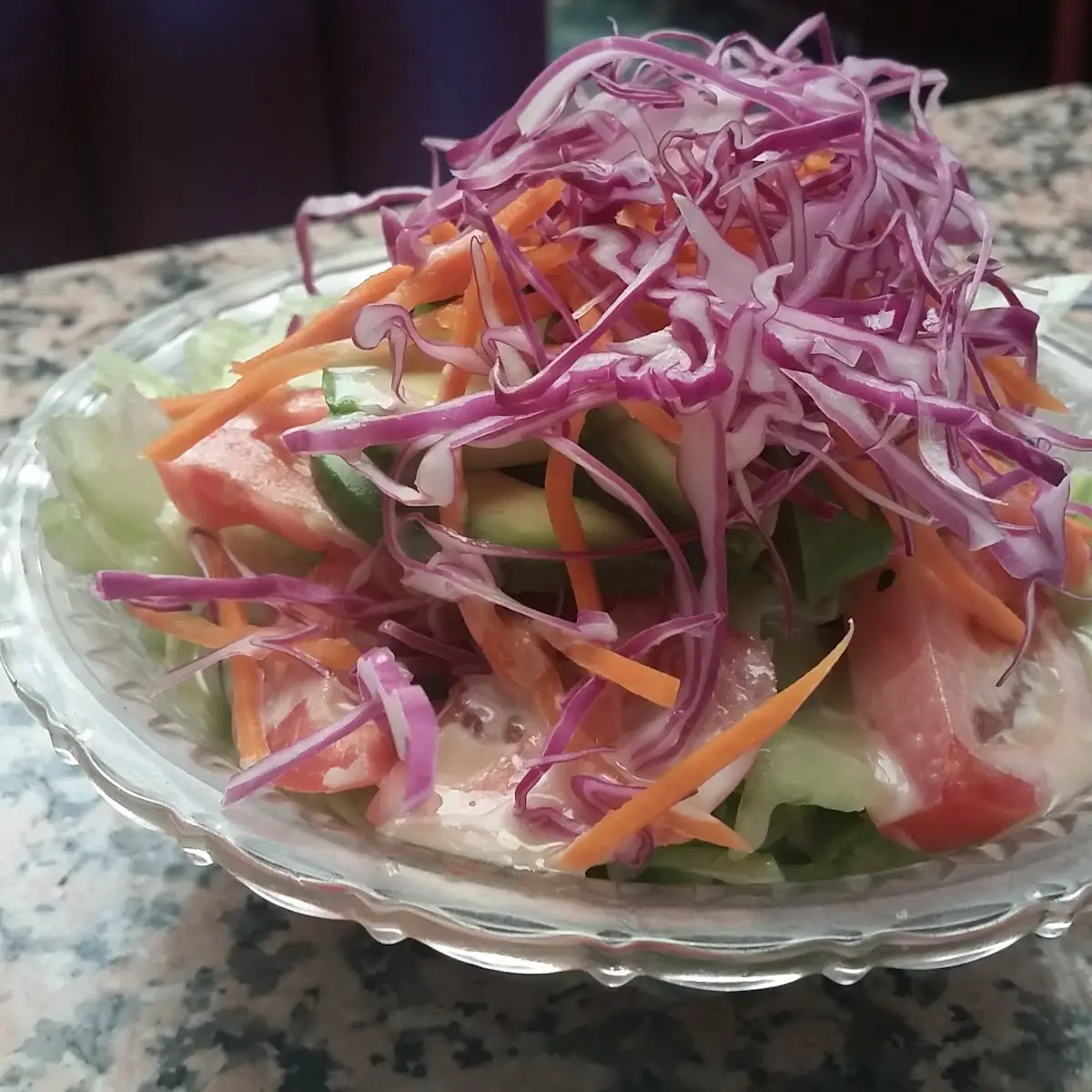 Little Green Salad with Ginger Dressing