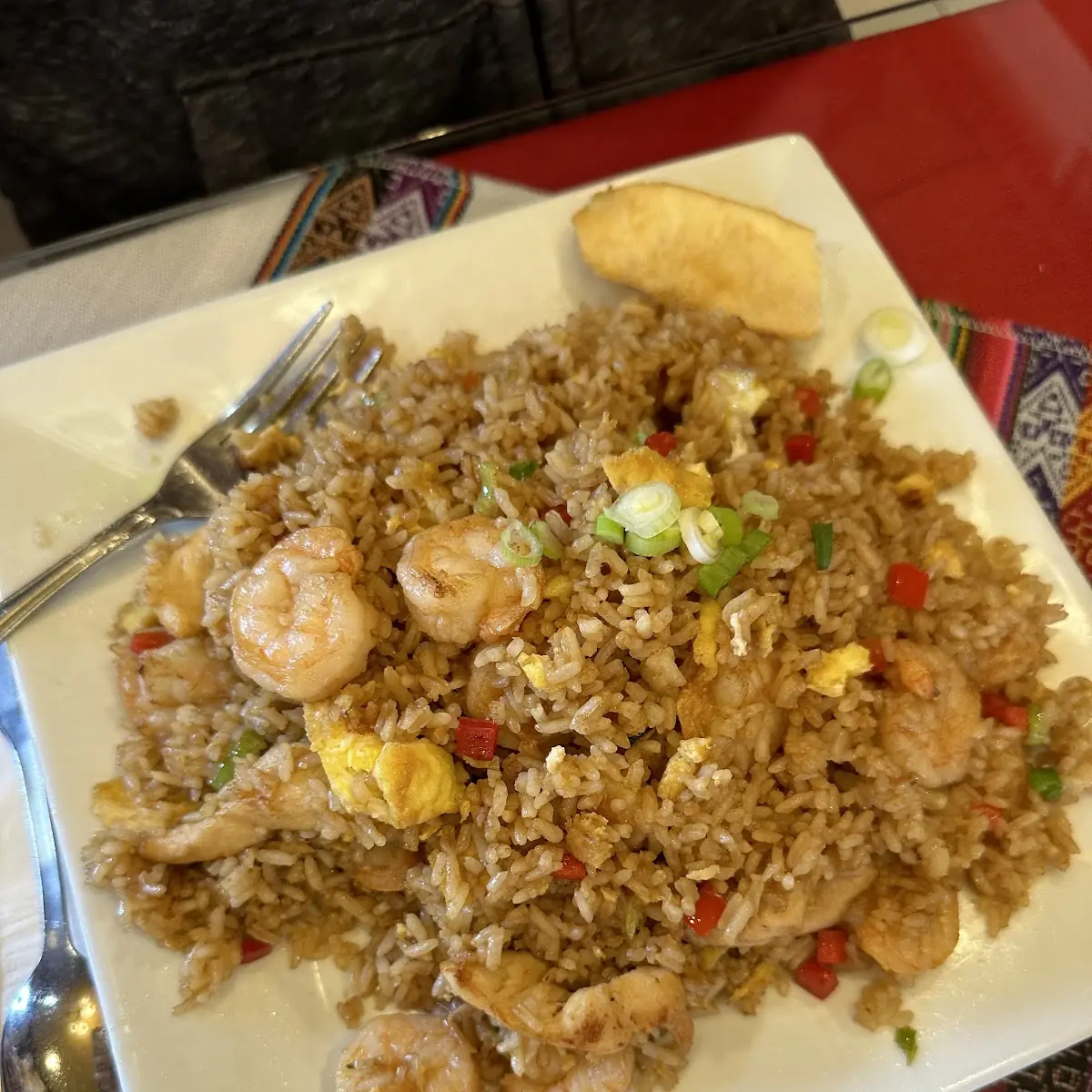 Arroz Chaufa Pollo Con Camarones