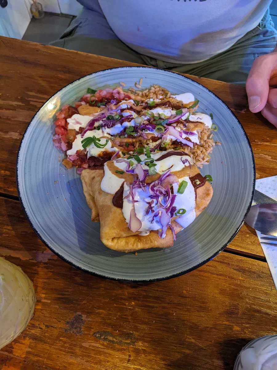 Chimichanga with Chicken Filling, Mezcals Tequila Bar & Restaurant