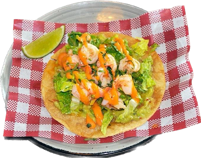 Prawn Tostada, Mezcals Tequila Bar & Restaurant