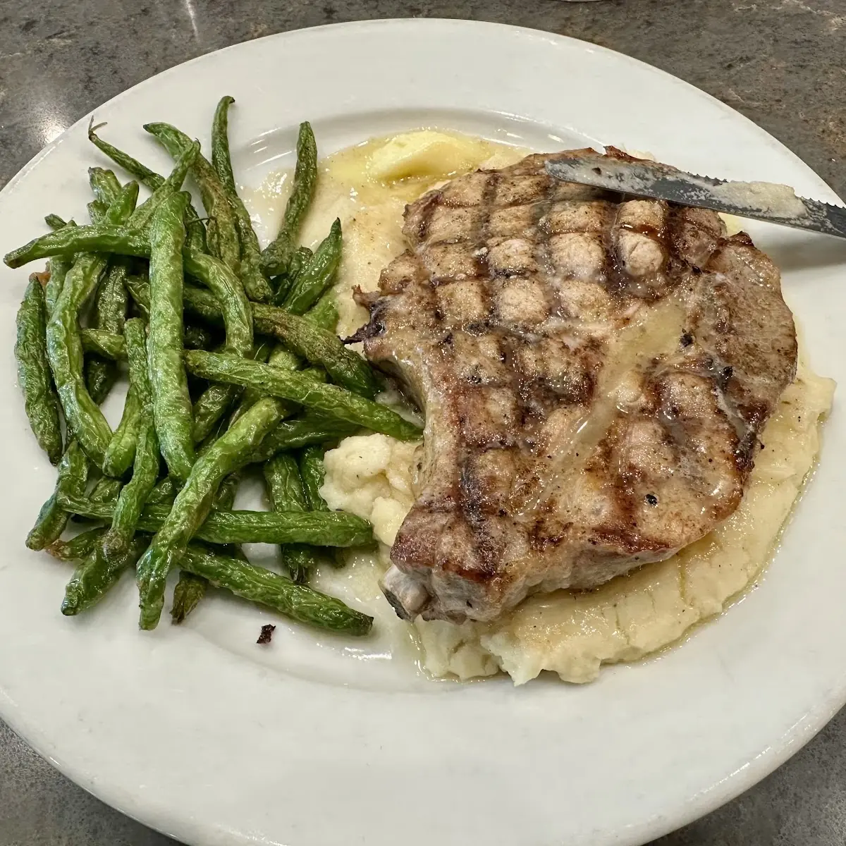 Pork Chop w Green Beans