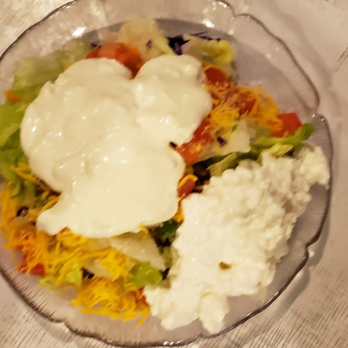Salad with Cottage Cheese