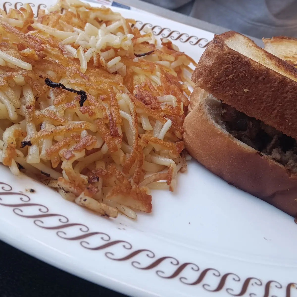 Texas Bacon Cheese Steak Melt Plate