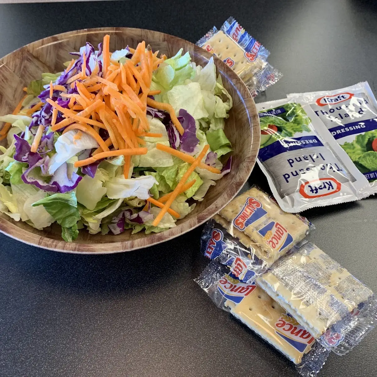 Hashbrowns a Garden Salad