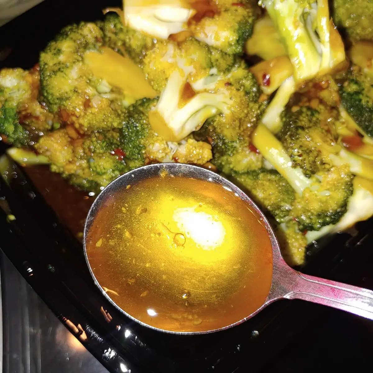 Broccoli with Supposed Garlic Sauce It's Just Oil