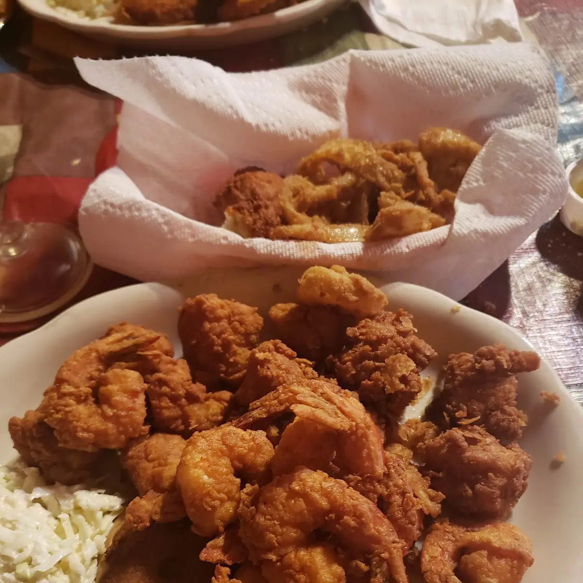 Fried Scallops & Shrimp Dinner