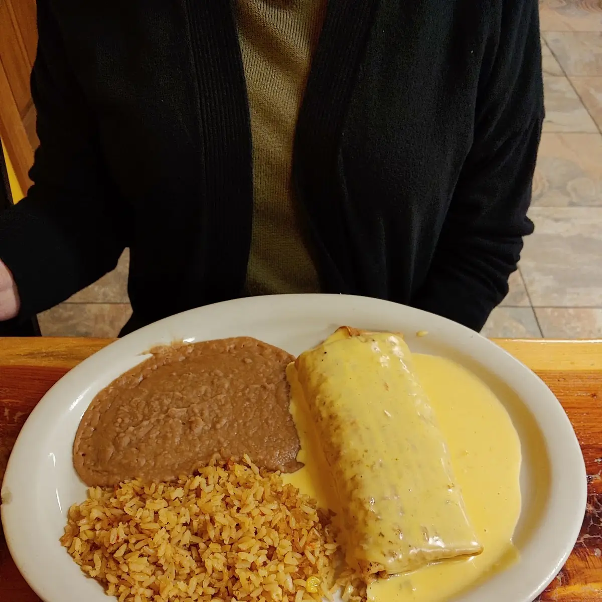 Enchilada Cheese with Rice & Beans