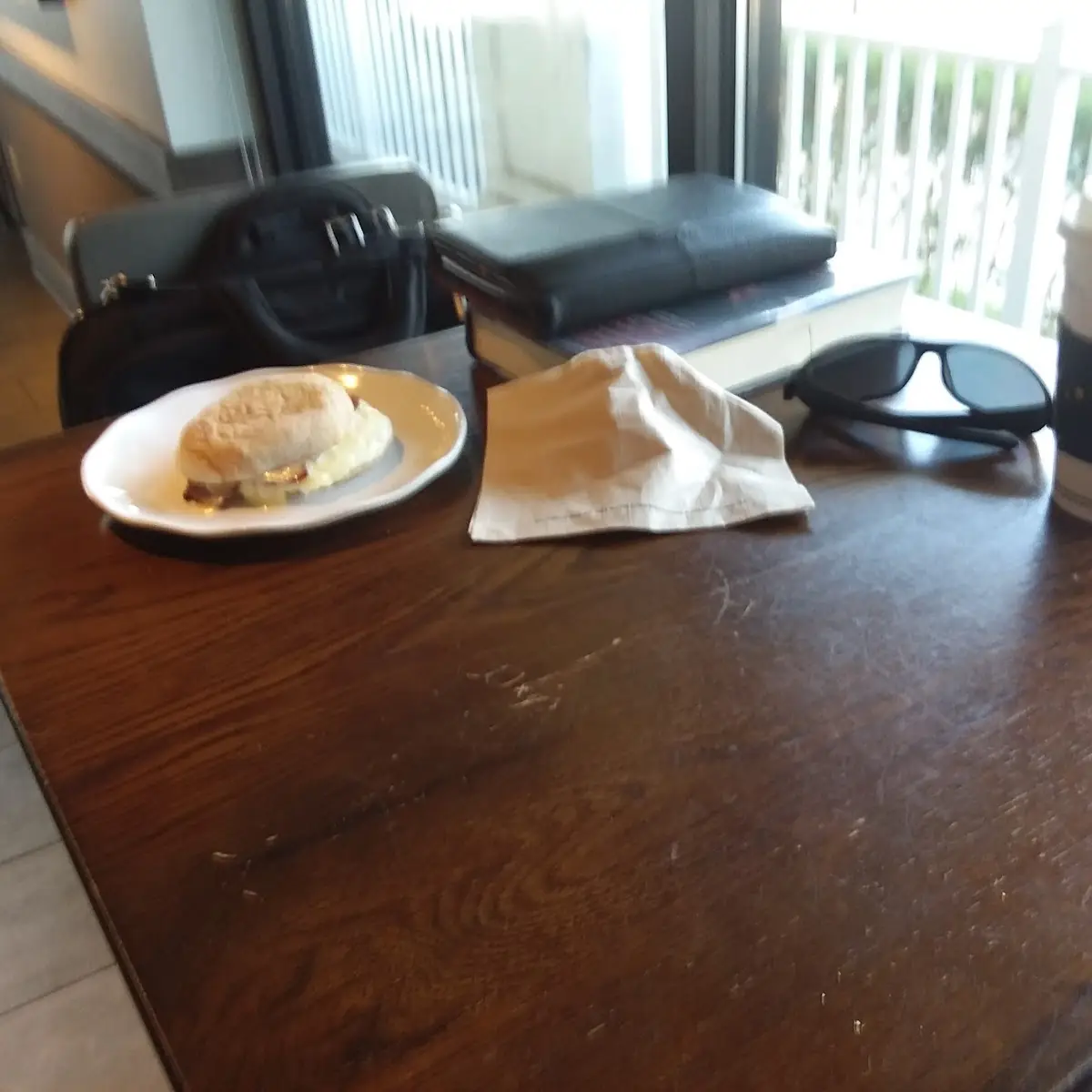 Turkey Bacon Cheese & and Egg White on English Breakfast