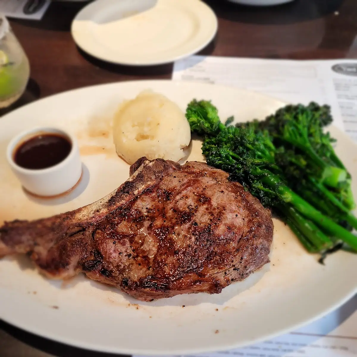 20oz Ribeye Steak with Shrimp