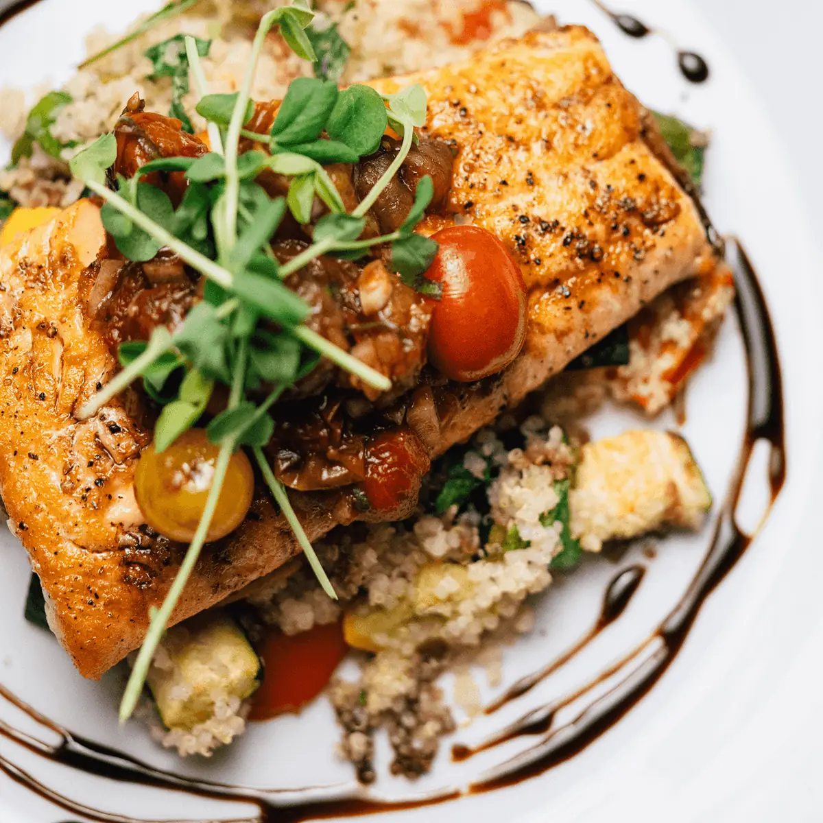 Almond Crusted Arctic Char, Zees Wine Bar & Grill