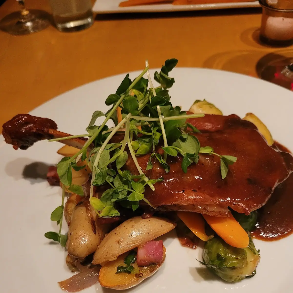 Sour Cherry Duck Confit, Zees Wine Bar & Grill