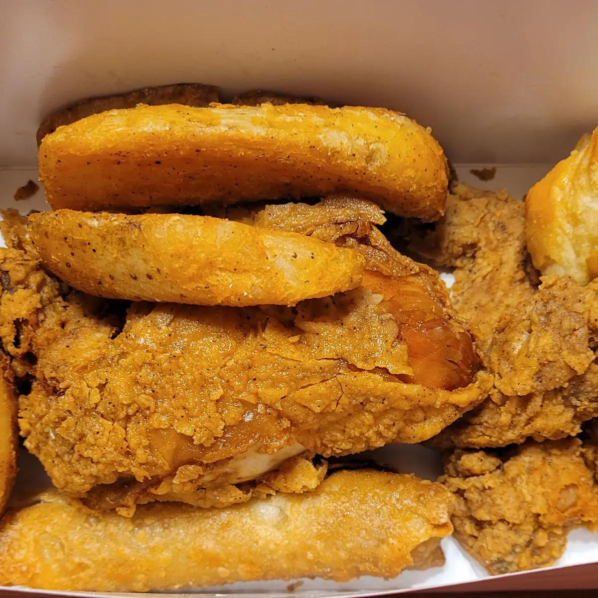 Fried Chicken Tater Wedges Biscuit