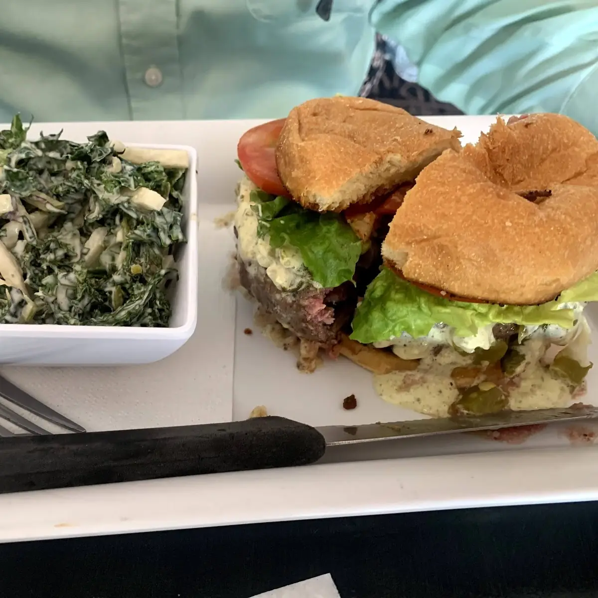 Green Chili Burger