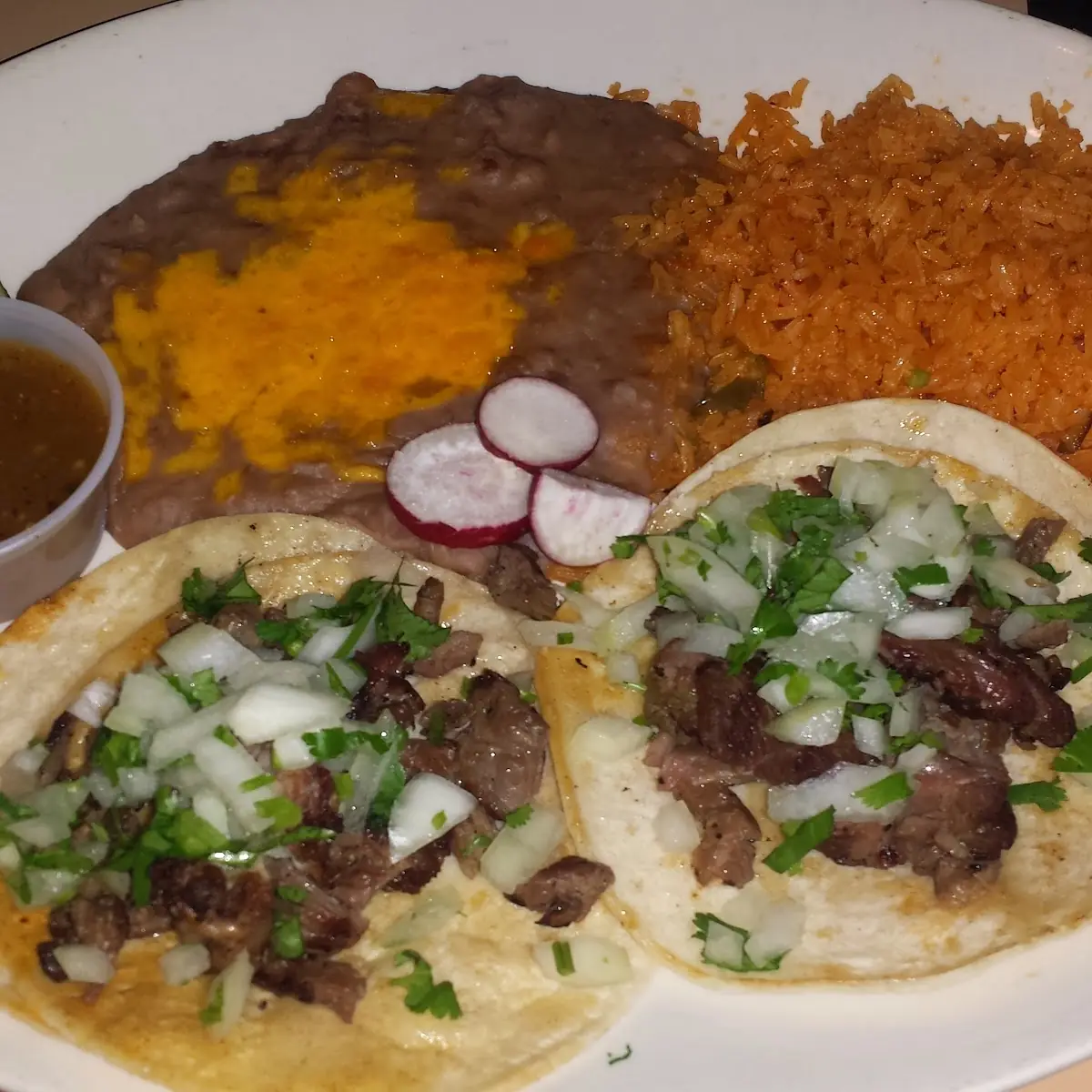 Carne Asada Taco Plate