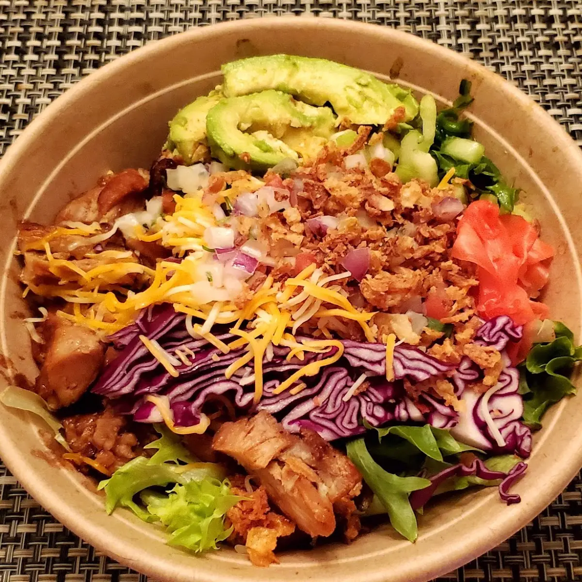 Grilled Chicken Poke Salad