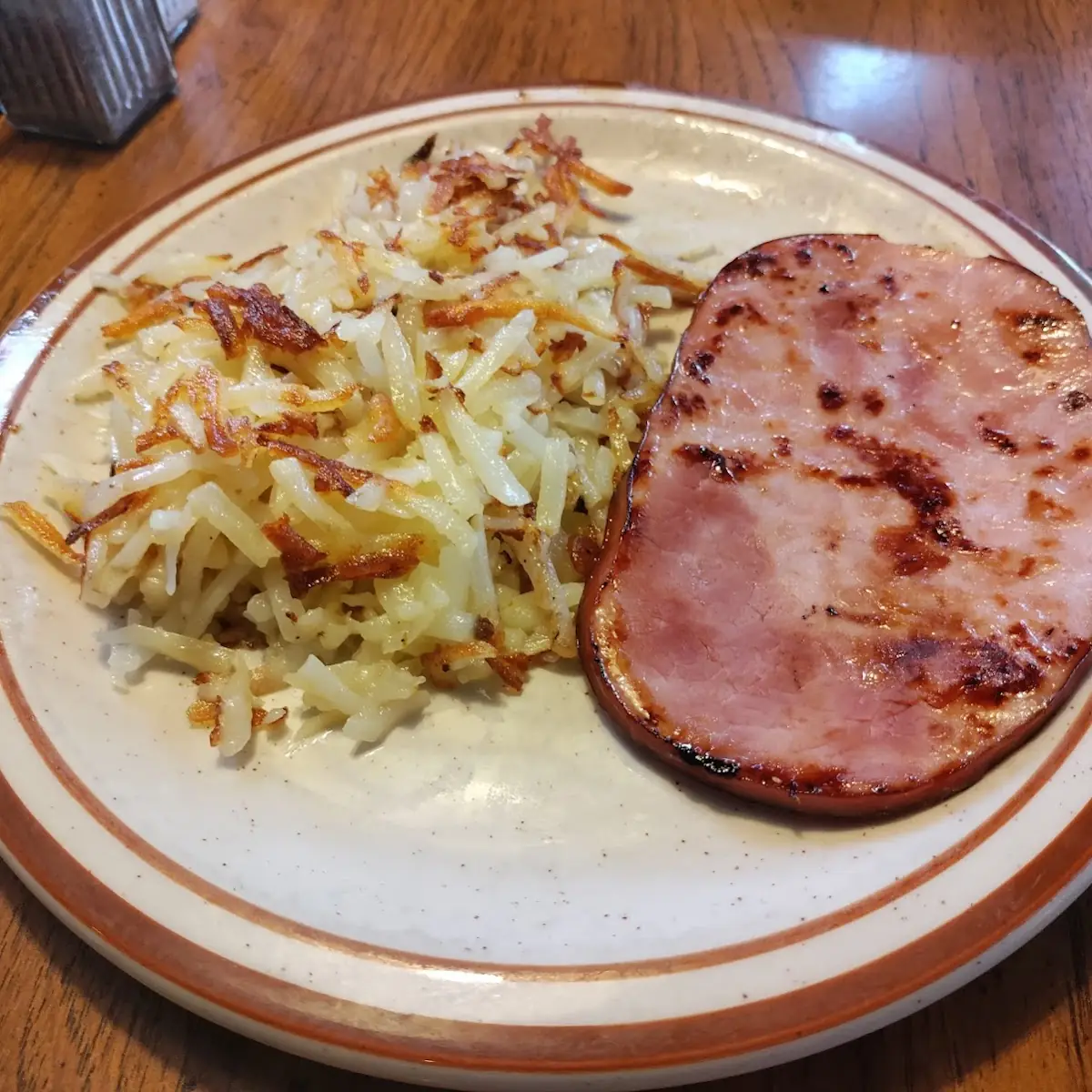Hash Browns Ham Steak