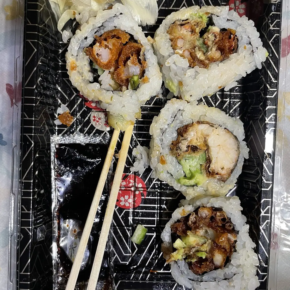 Shrimp Tempura and Spider Roll