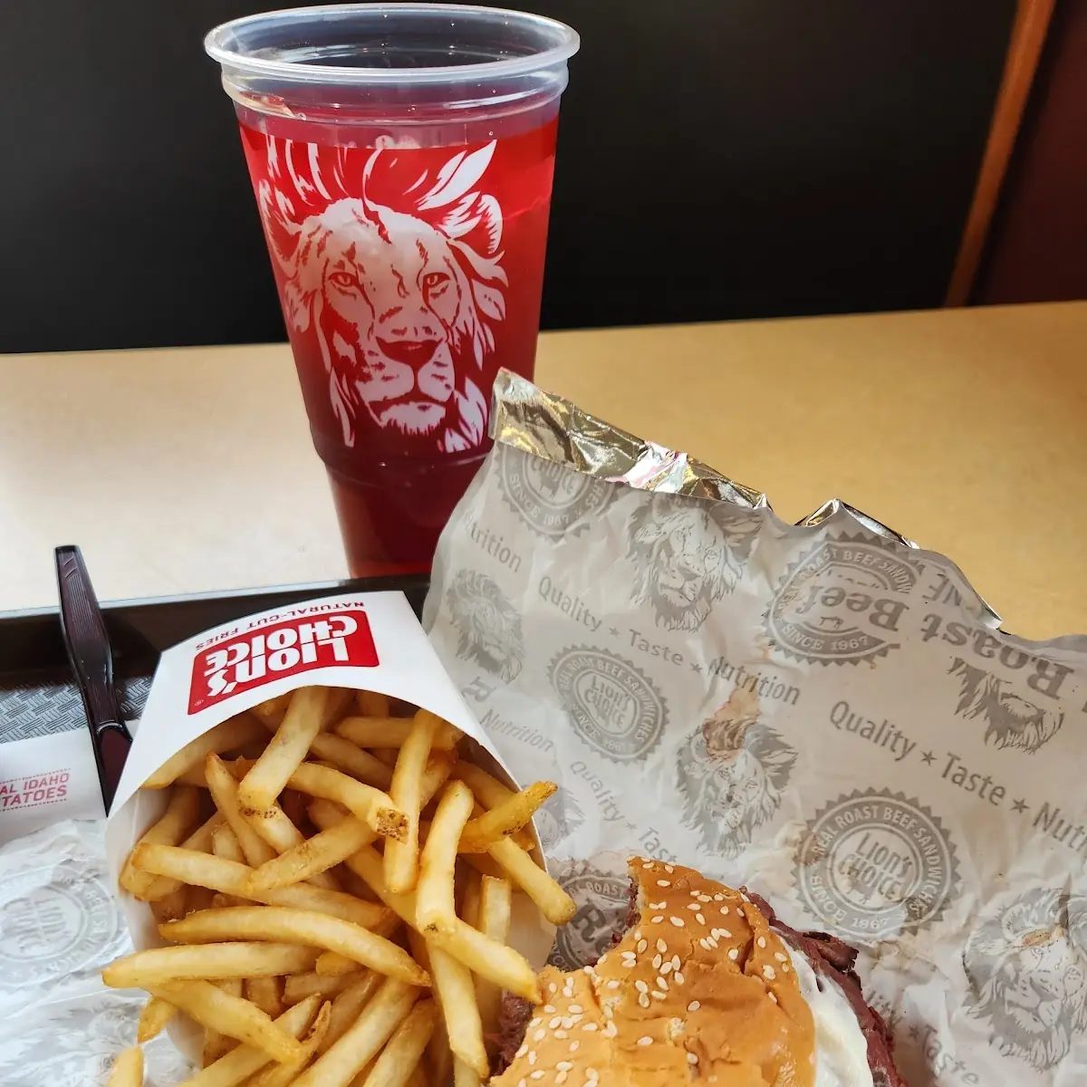 King Beef Sandwich Combo