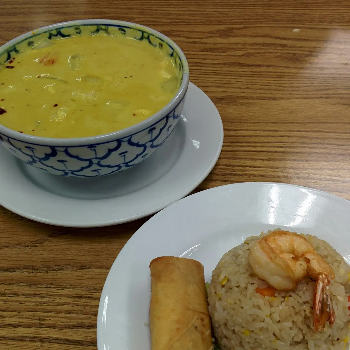 Fried Rice and Spring Roll