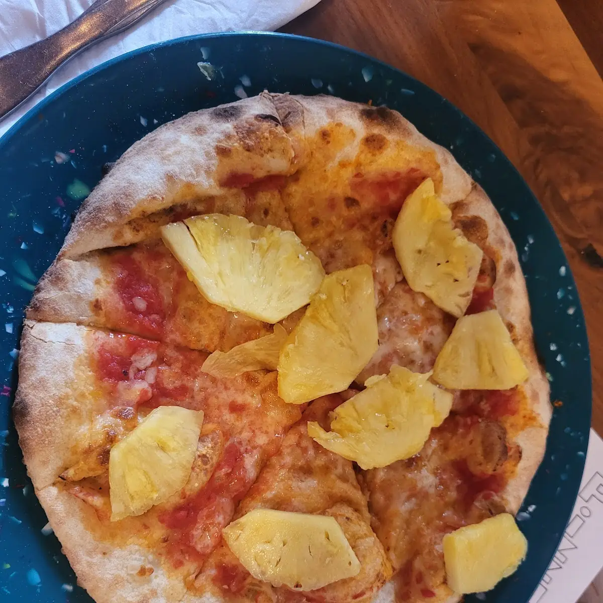 Kids Cheese Pizza with Pineapple