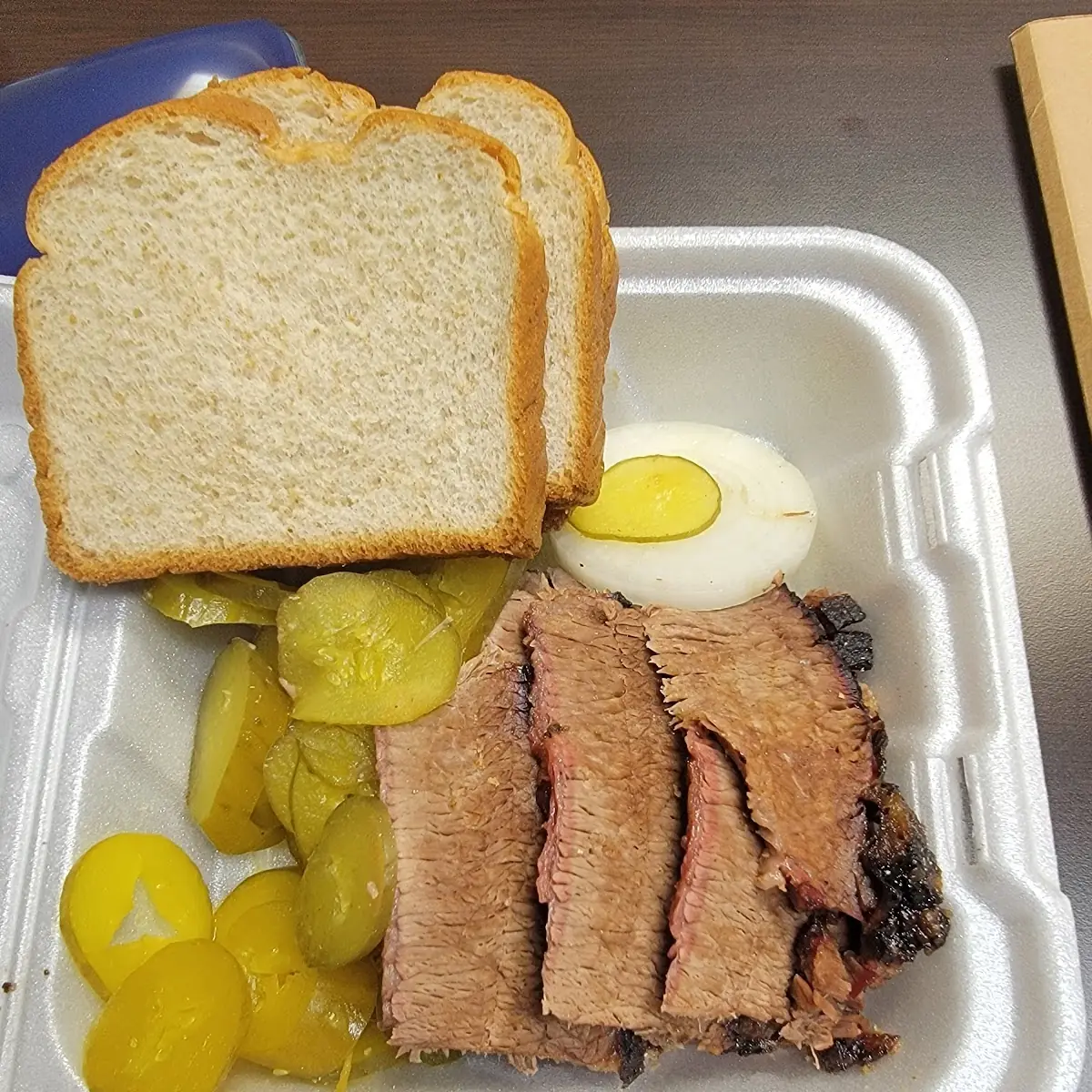 Sliced Beef Brisket Sandwich