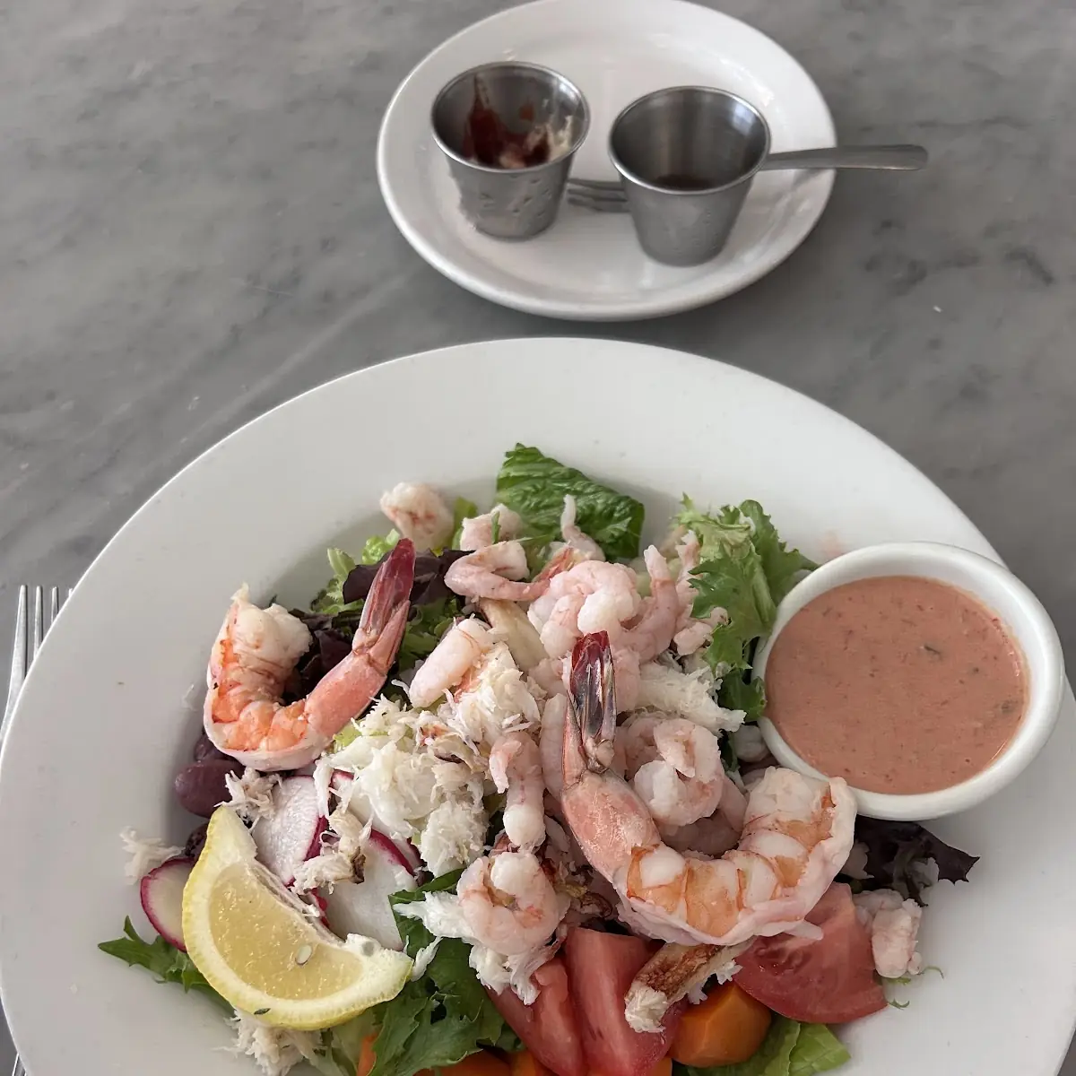 Combination Salad with Thousand Island Dressing