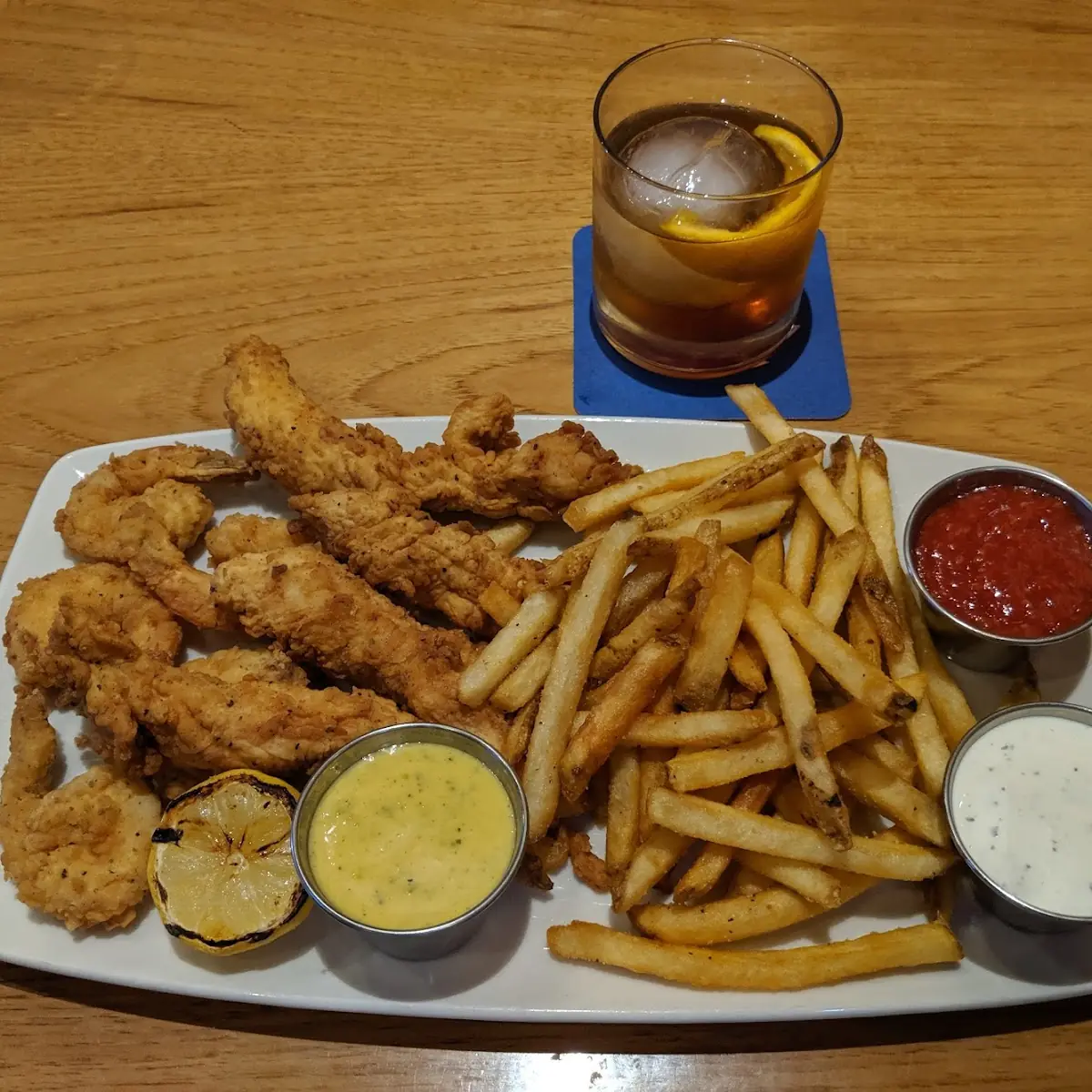 Chicken and Shrimp Basket