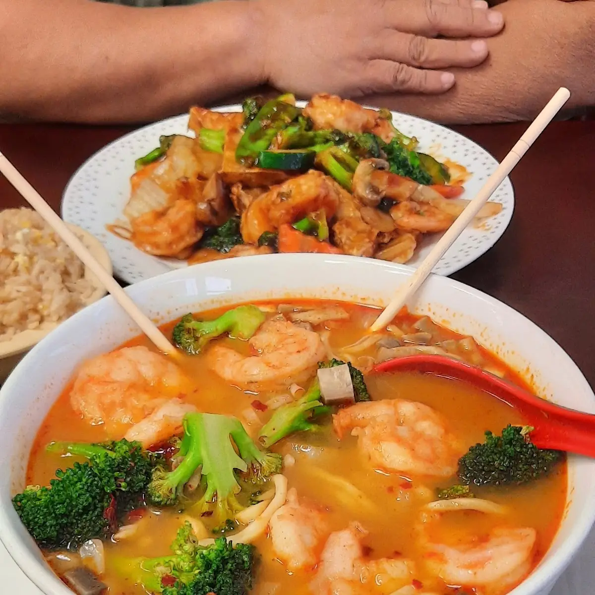Tom Yum Shrimp Noodle Soup