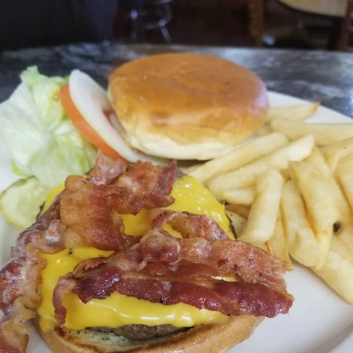 Bacon Cheeseburger Platter