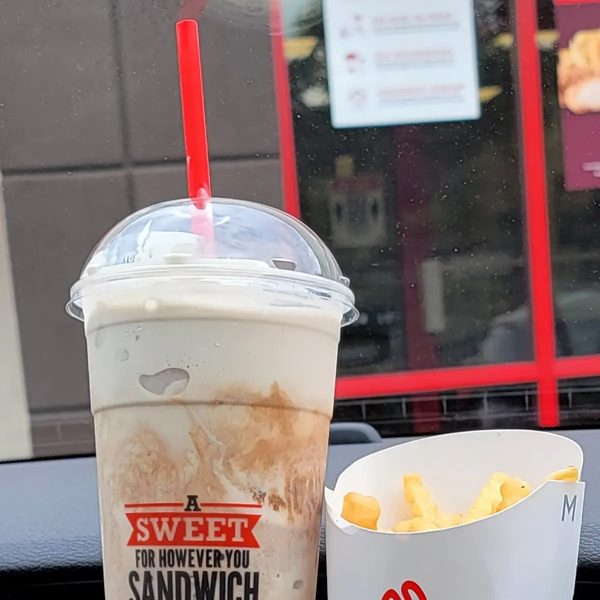 Jamoca Shake with Crinkle Cut Fries
