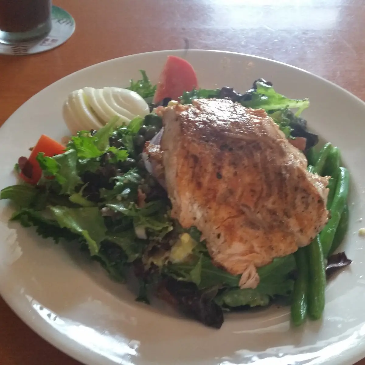 Warm Salmon Nicoise