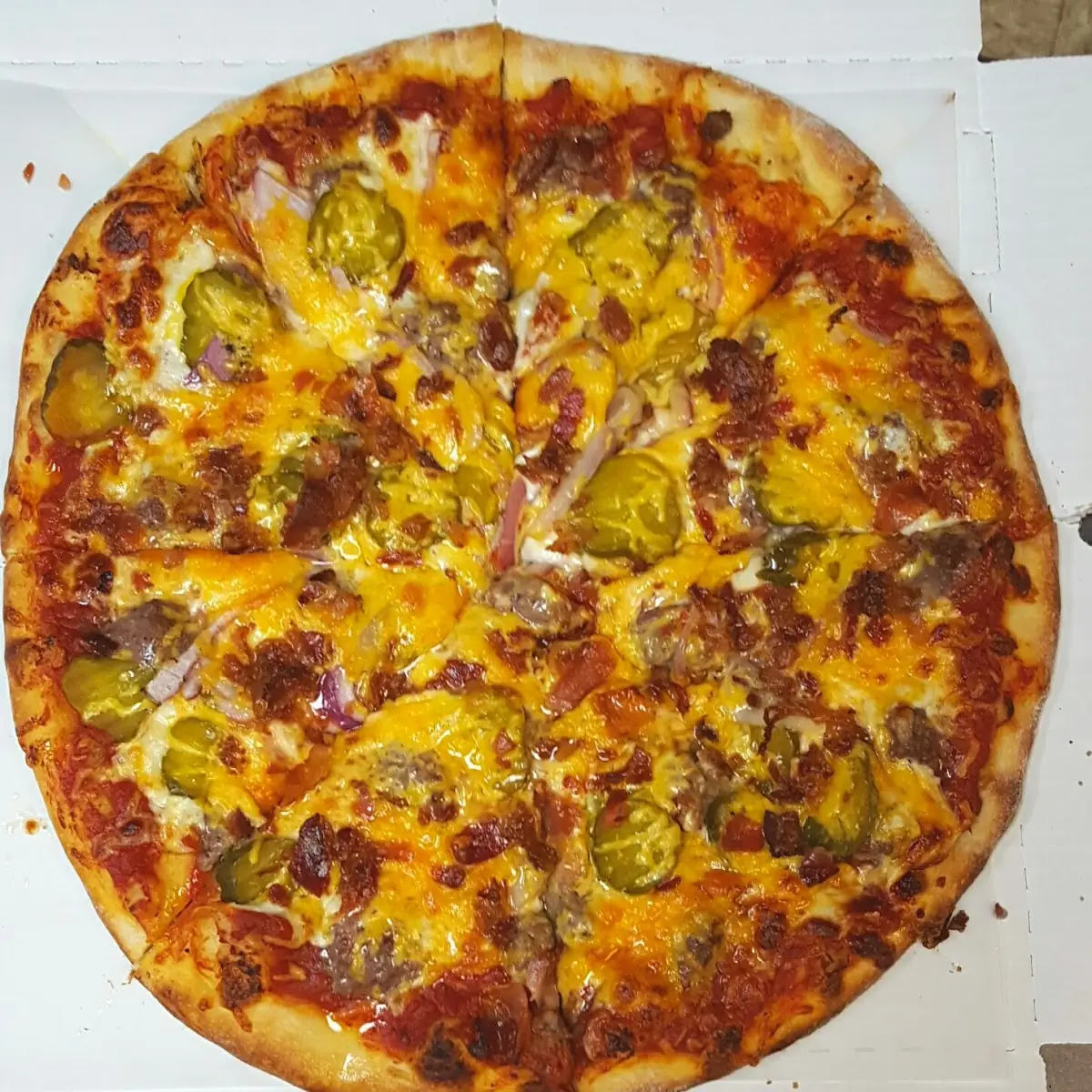 Bacon Cheeseburger Pizza