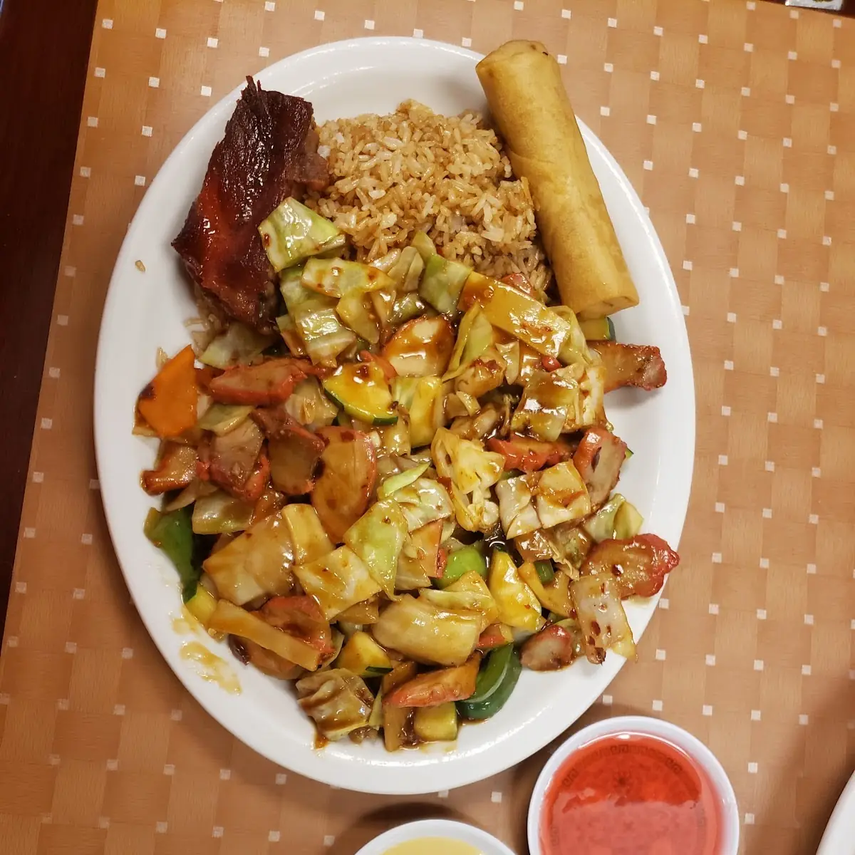 Twice Cooked Pork Combination Fried Rice