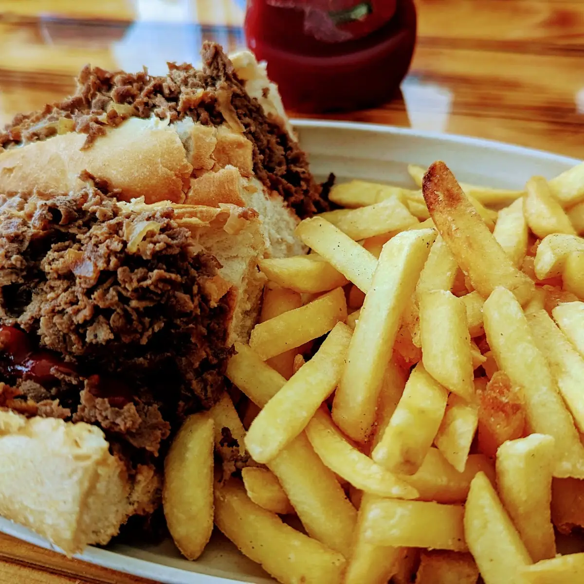 Small Cheese Steak & Fries