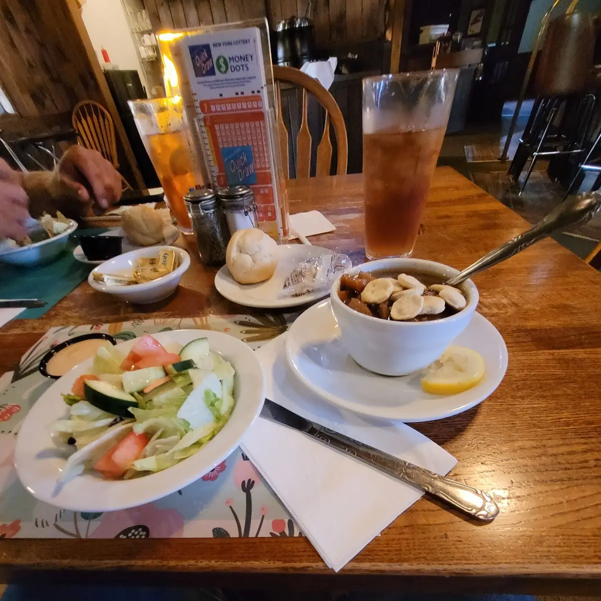 Pot Roast Soup and Salad