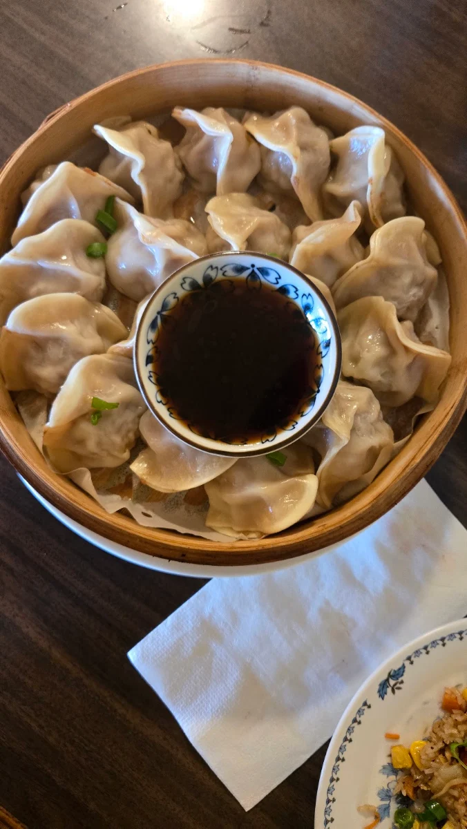 Pork and Cabbage Dumplings, Dumpling House Williams Lake