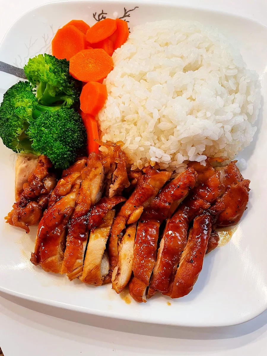 Teriyaki Chicken Rice, Dumpling House Williams Lake