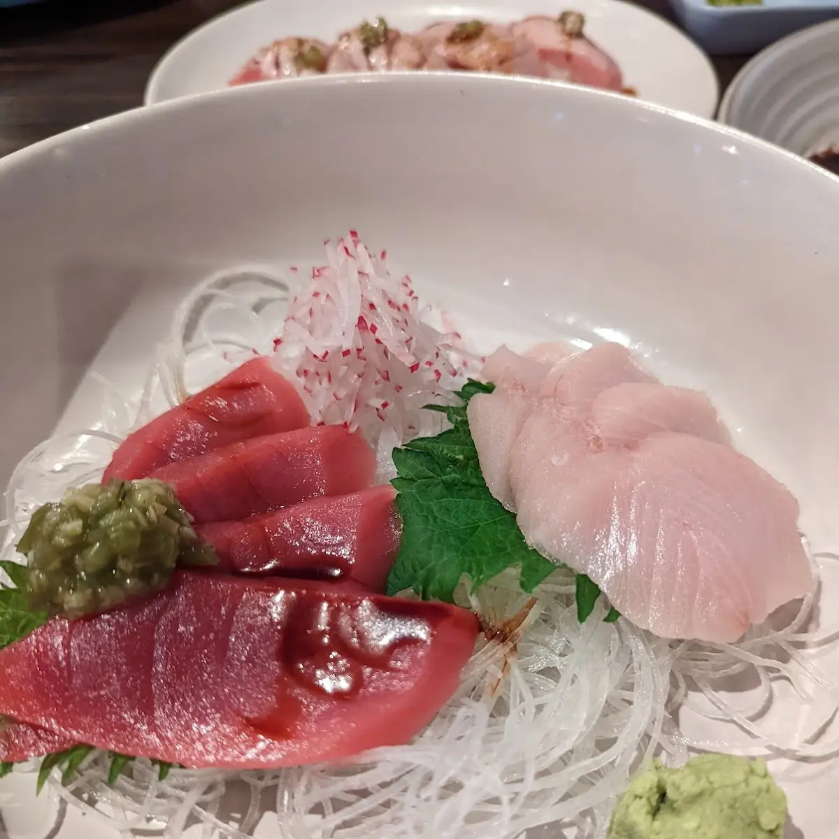 Tuna and Yellowtail Sashimi