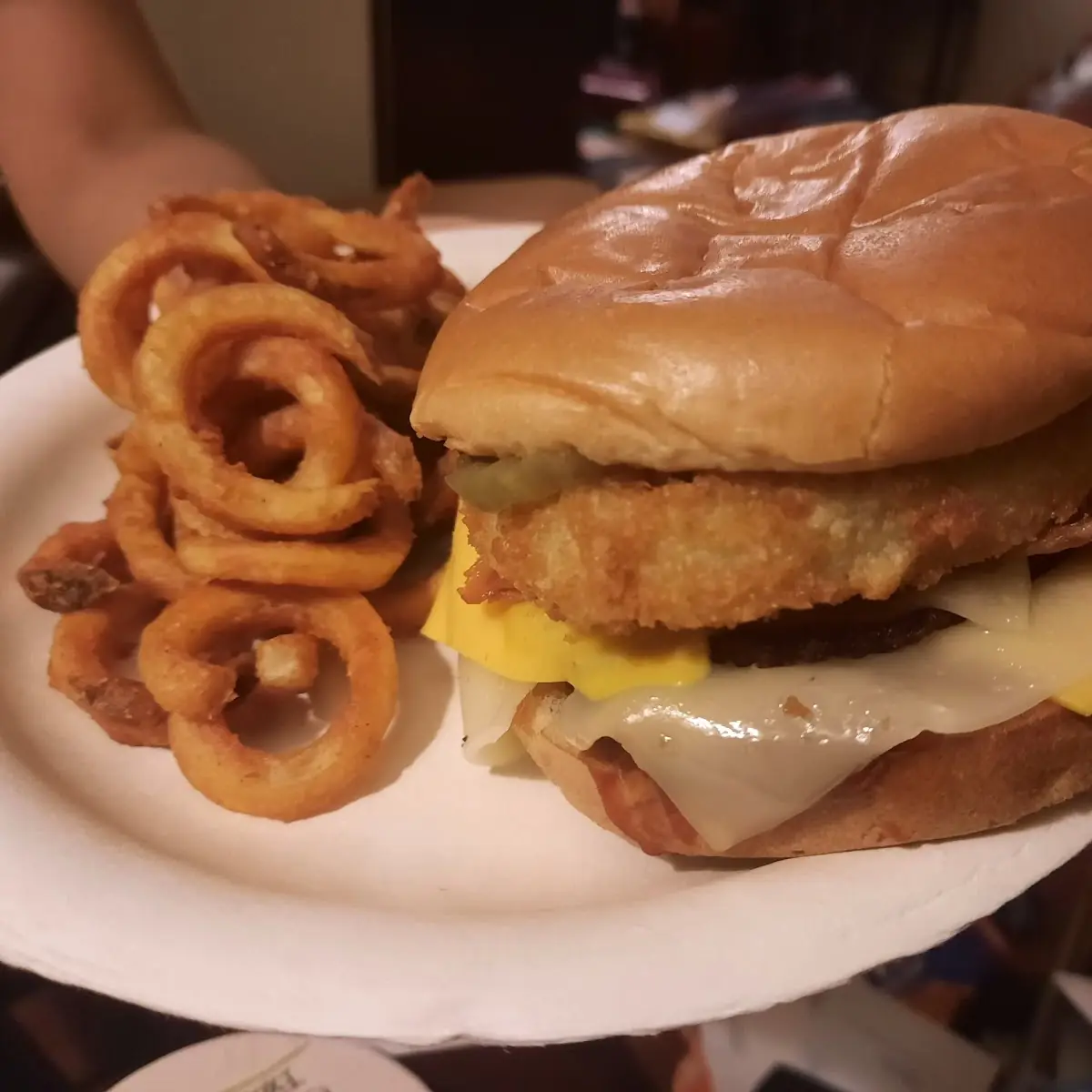 BBQ Bacon Triple Cheeseburger Combo