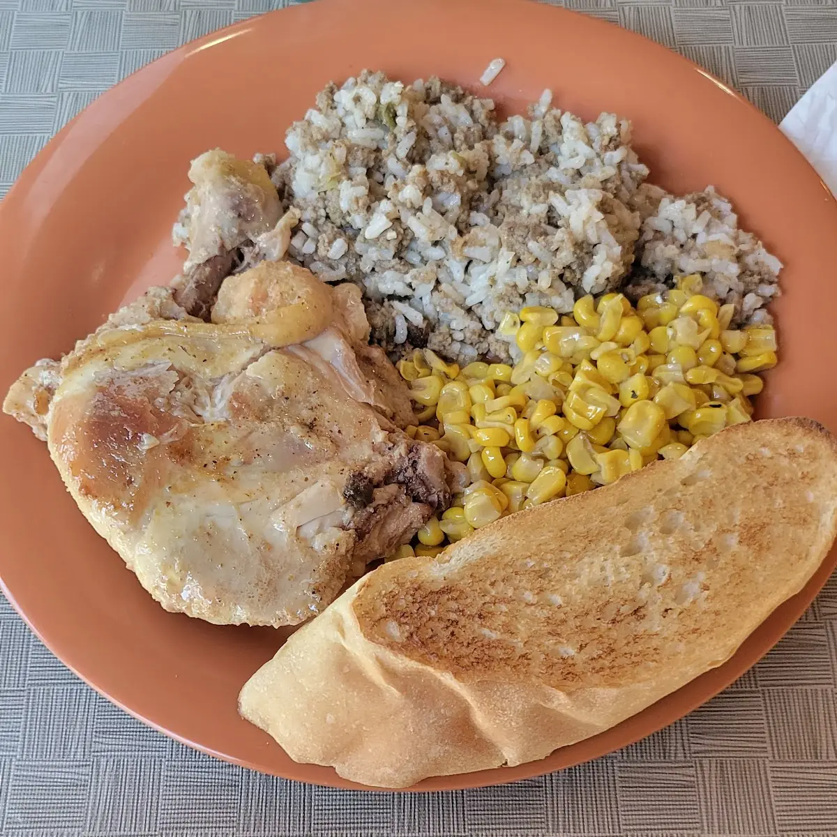Grilled Chicken and Cajun Rice