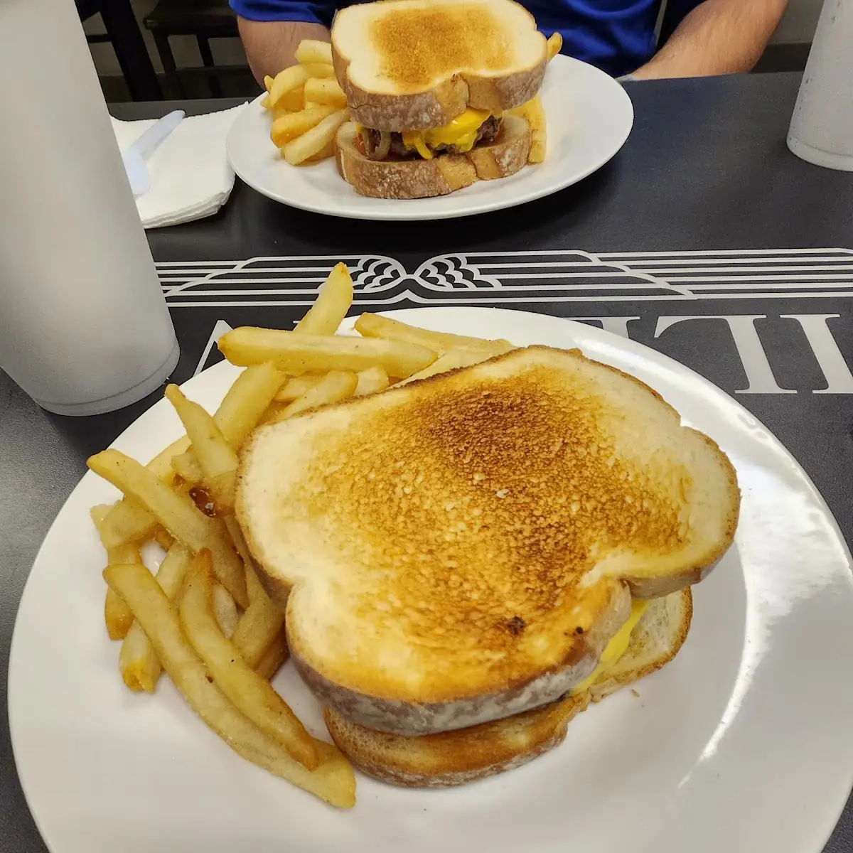 Patty Melt and Fries