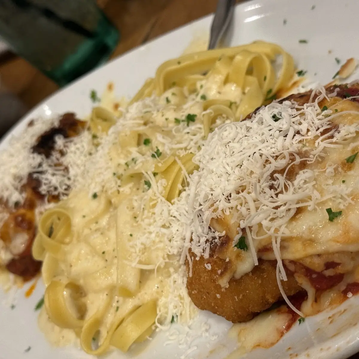 Chicken Parmigiana with Spaghetti