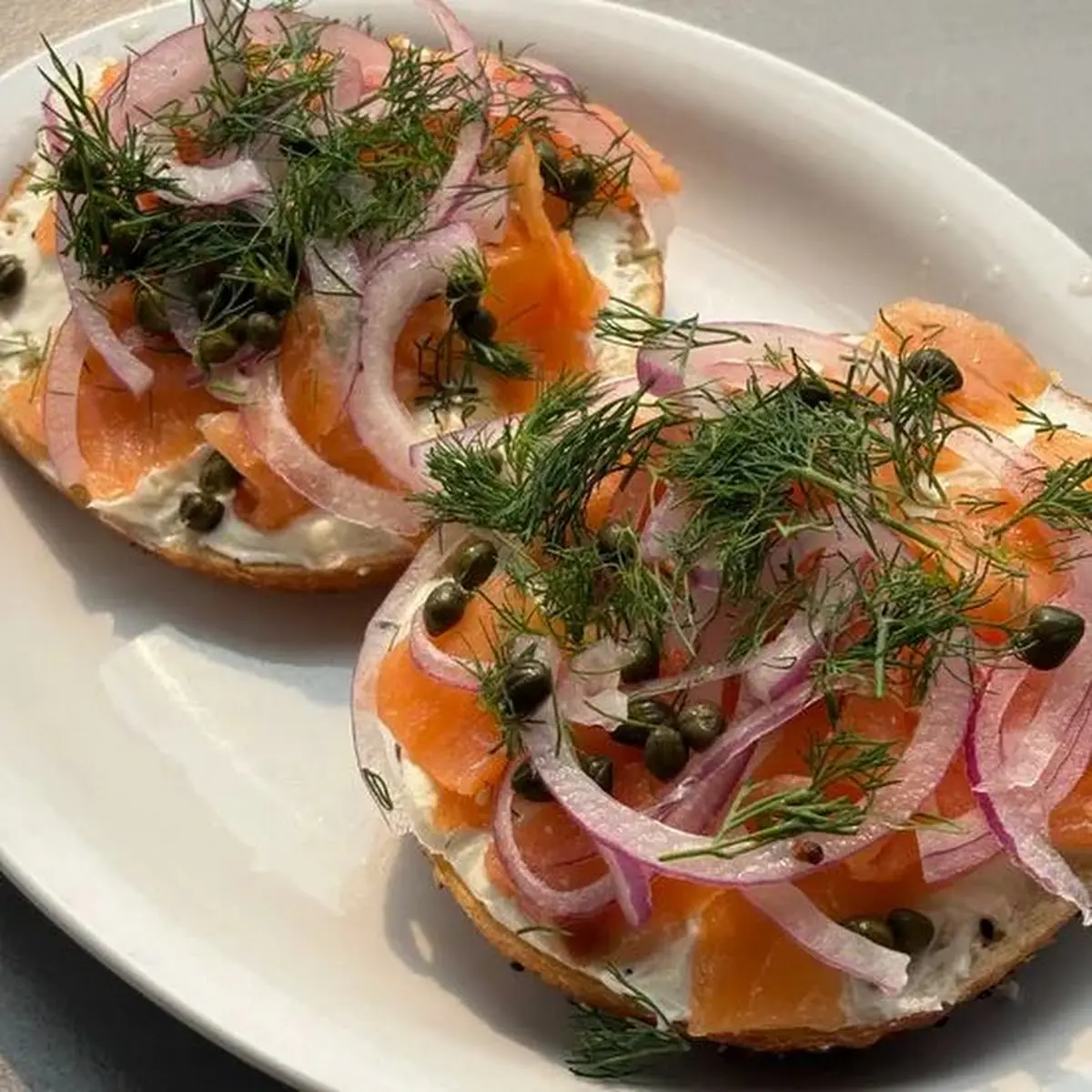 Salmon Lox Bagel