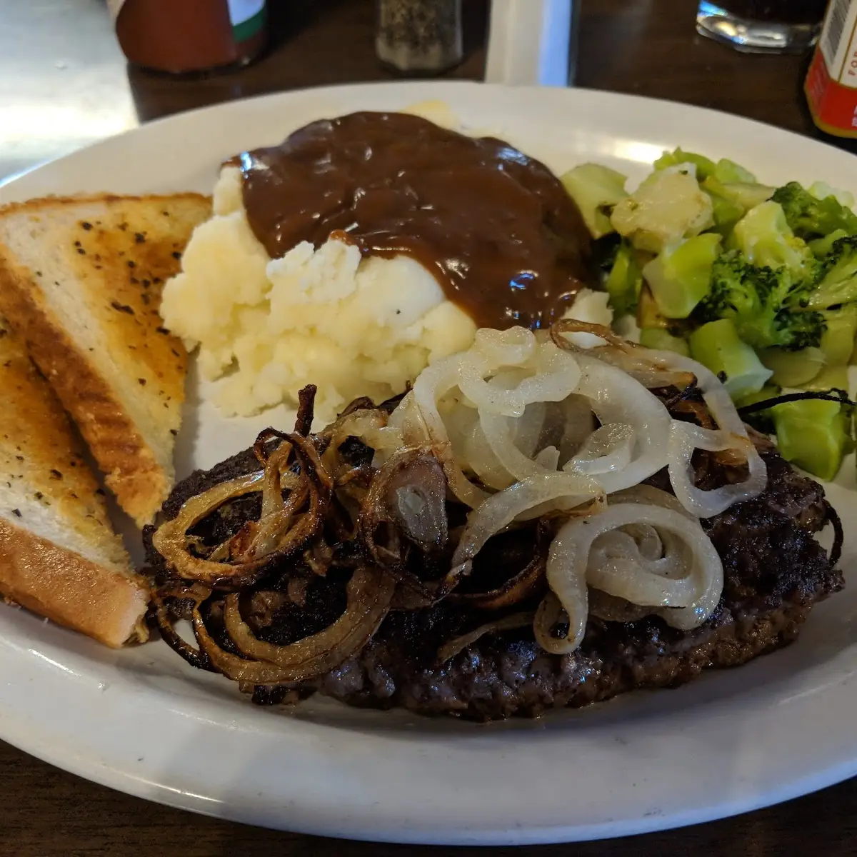 Hamburger Steak with Onions