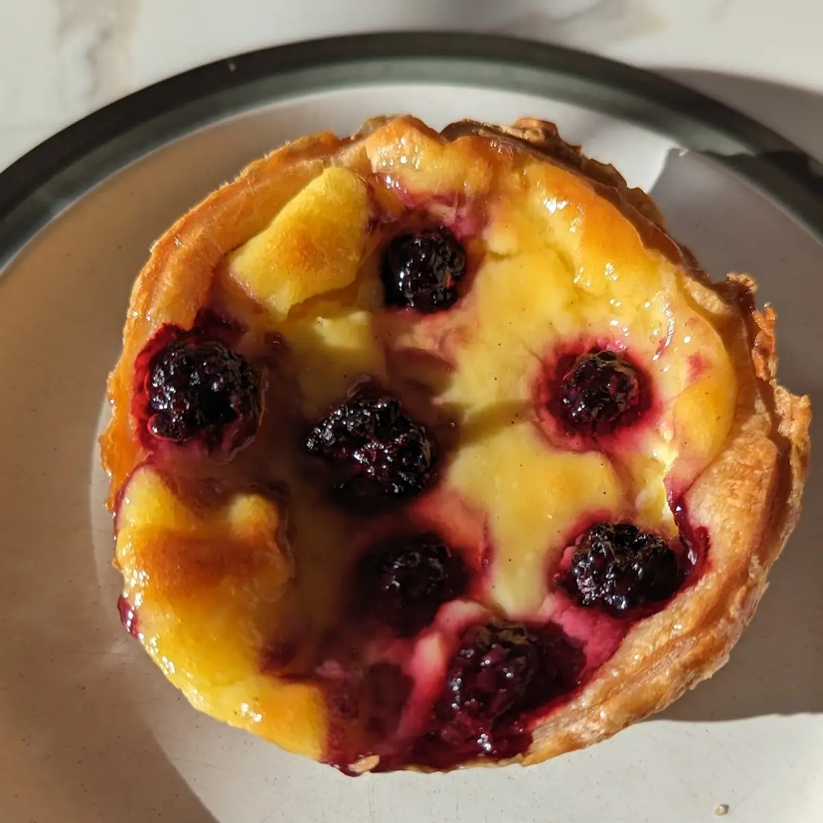 Blackberry Custard Tart