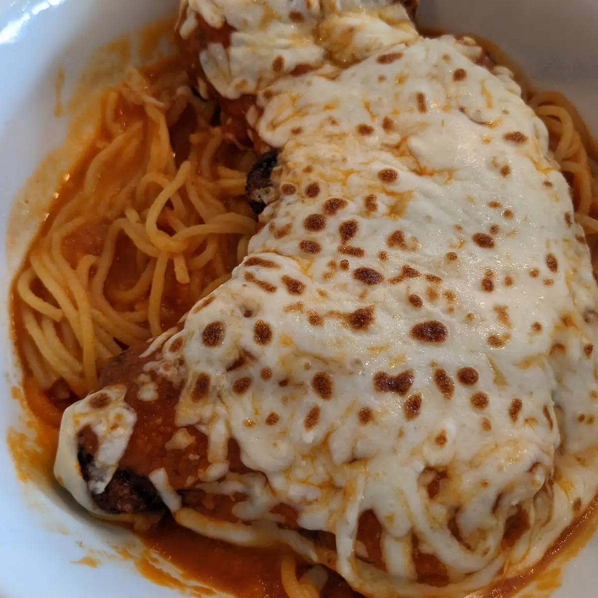 Chicken Parm with Spaghetti