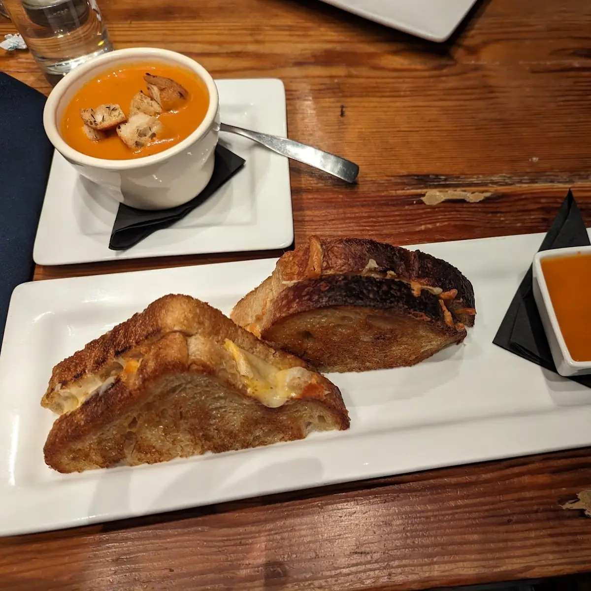 Grilled Cheese and Tomato Bisque