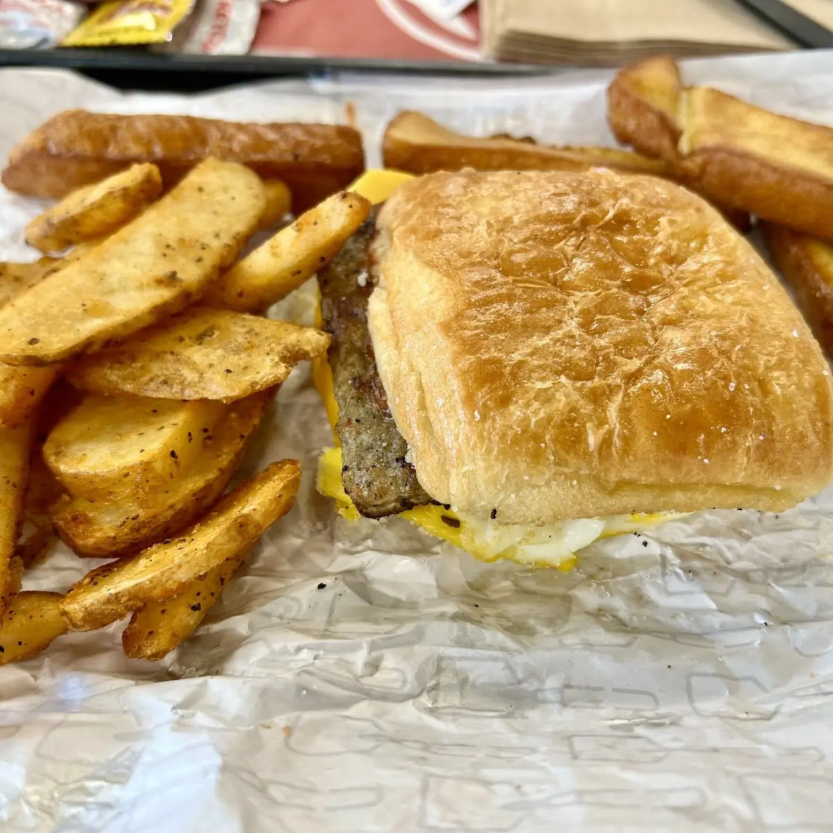Sausage Egg and Cheese Croissant