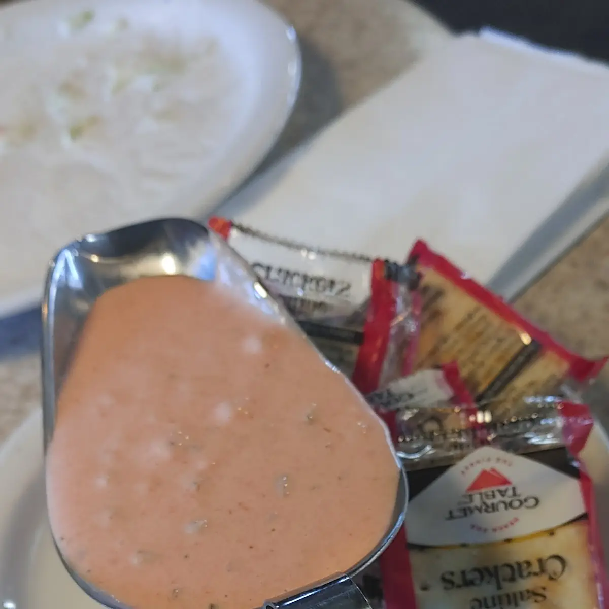 Thousand Island Dressing with Crackers